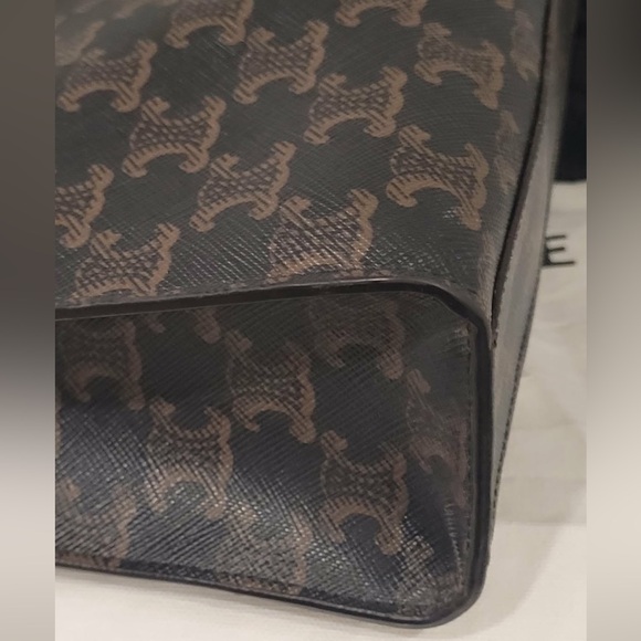Authentic Celine Black and Brown Monogram Tote - Picture 4 of 15